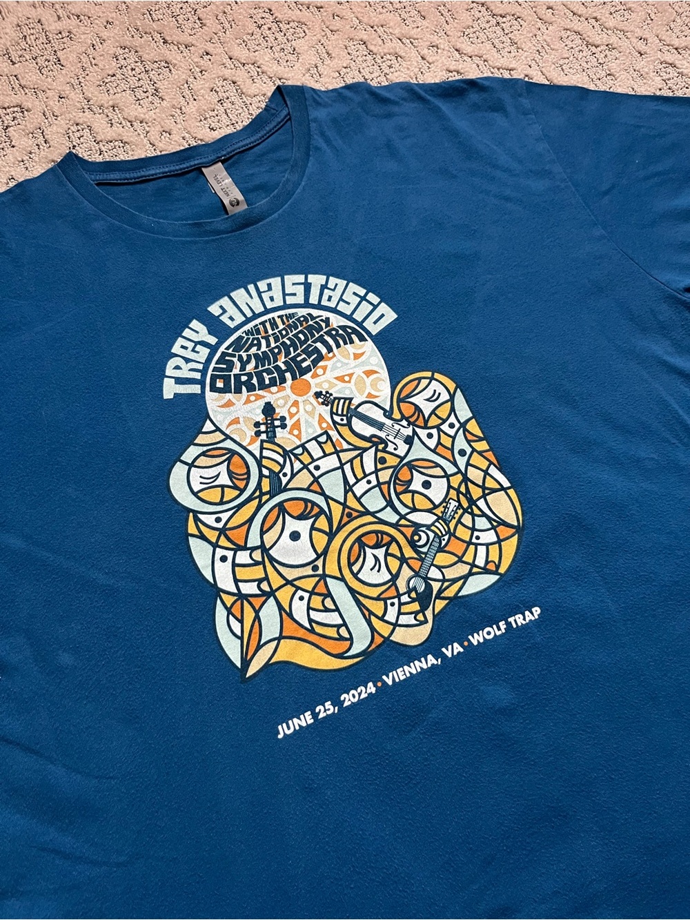 🎸 '23 Trey Anastasio Phish Nat. Symphony Orchestra Wolf Trap Virginia Tee - Picture 13 of 13